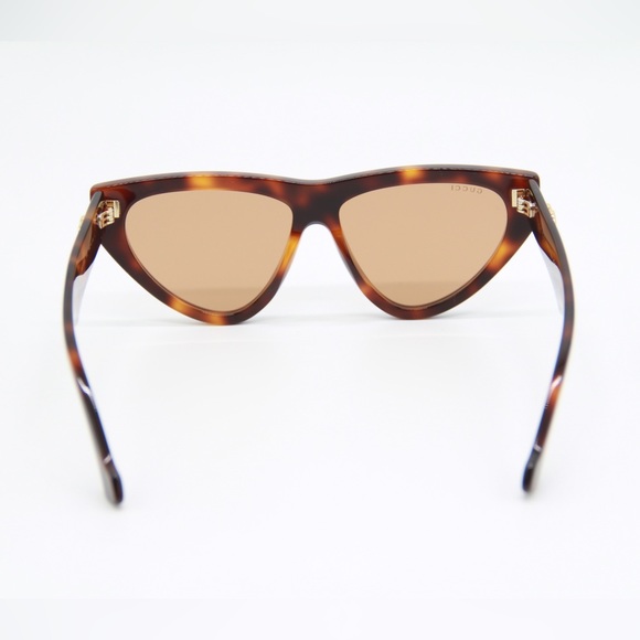 NEW GUCCI CAT EYE WOMEN HAVANA BROWN SUNGLASSES - Picture 6 of 13